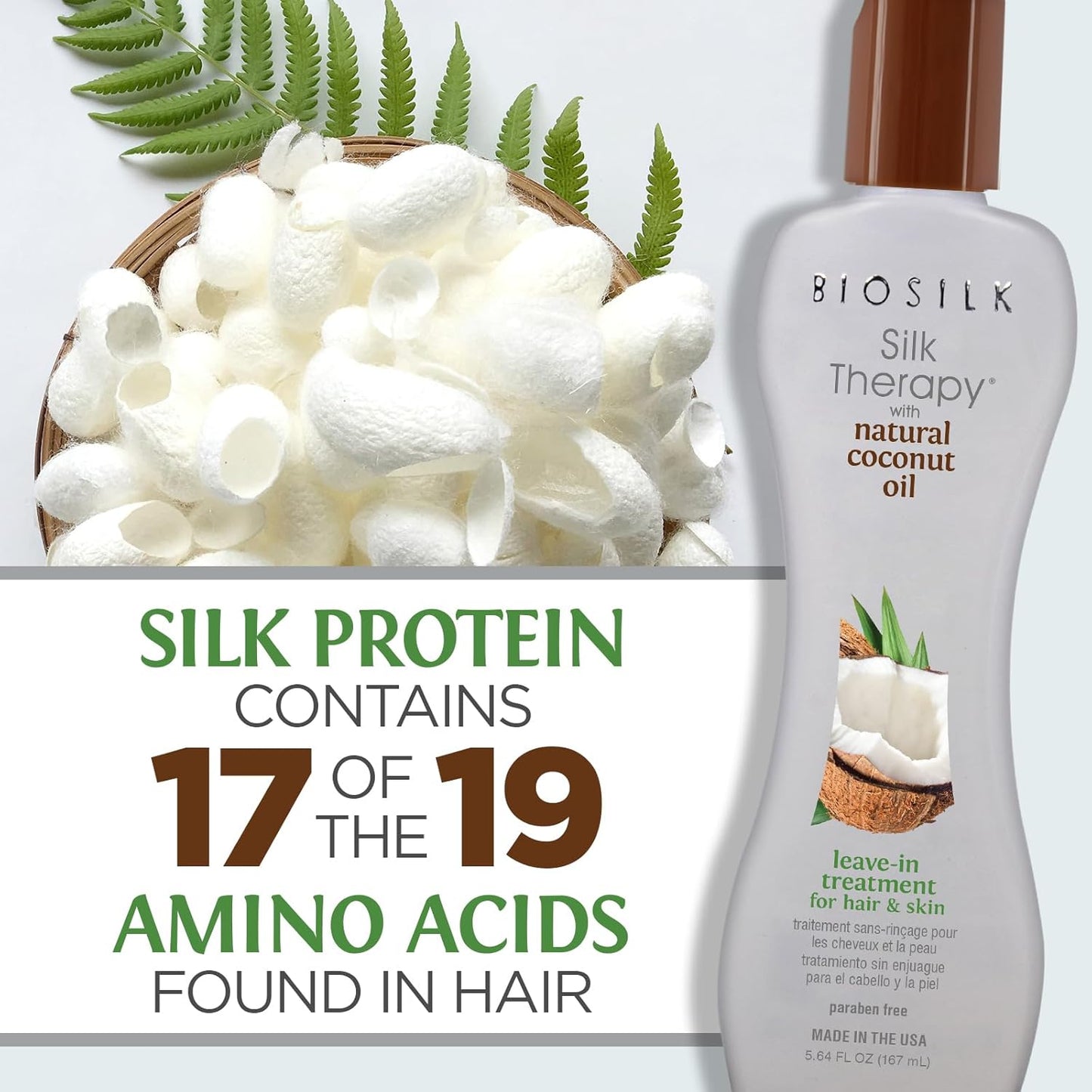 Bio silk Silk Therapy with Organic Coconut Oil Leave-In Treatment Unisex Treatment